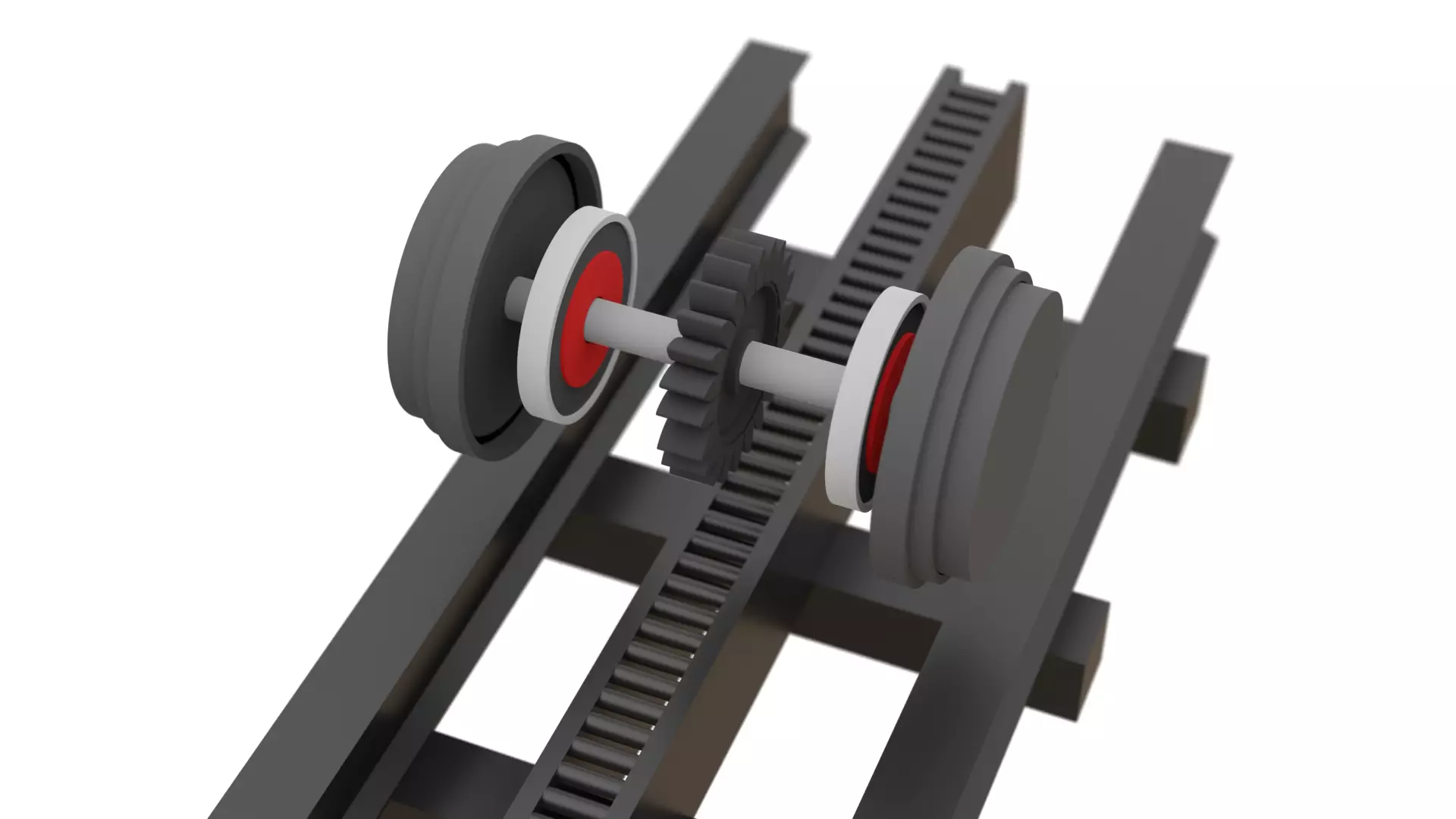 Cog Railroad System Free 3D model_0