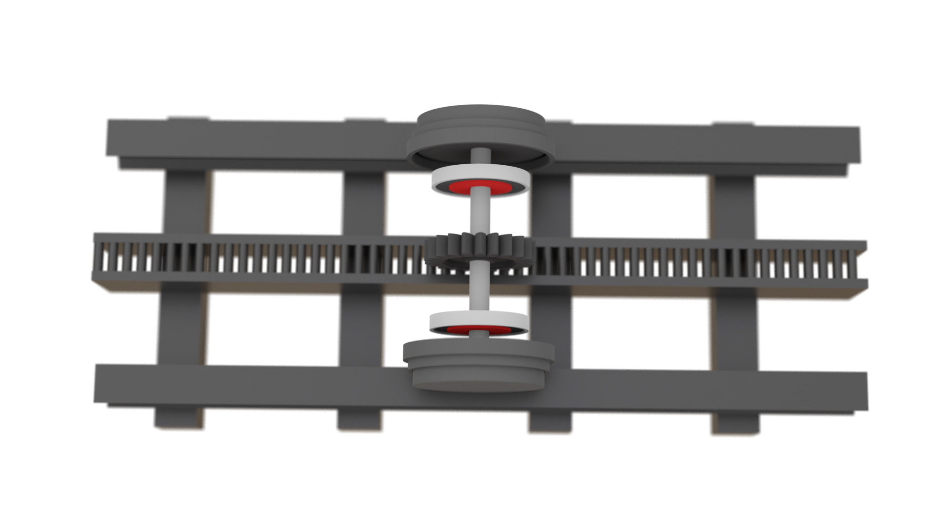 Cog Railroad System Free 3D model_4