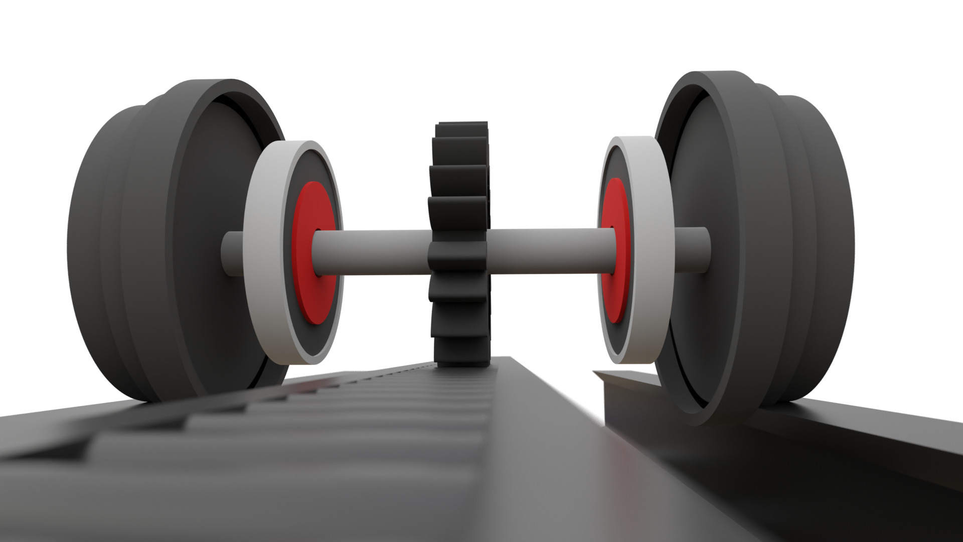 Cog Railroad System Free 3D model_5