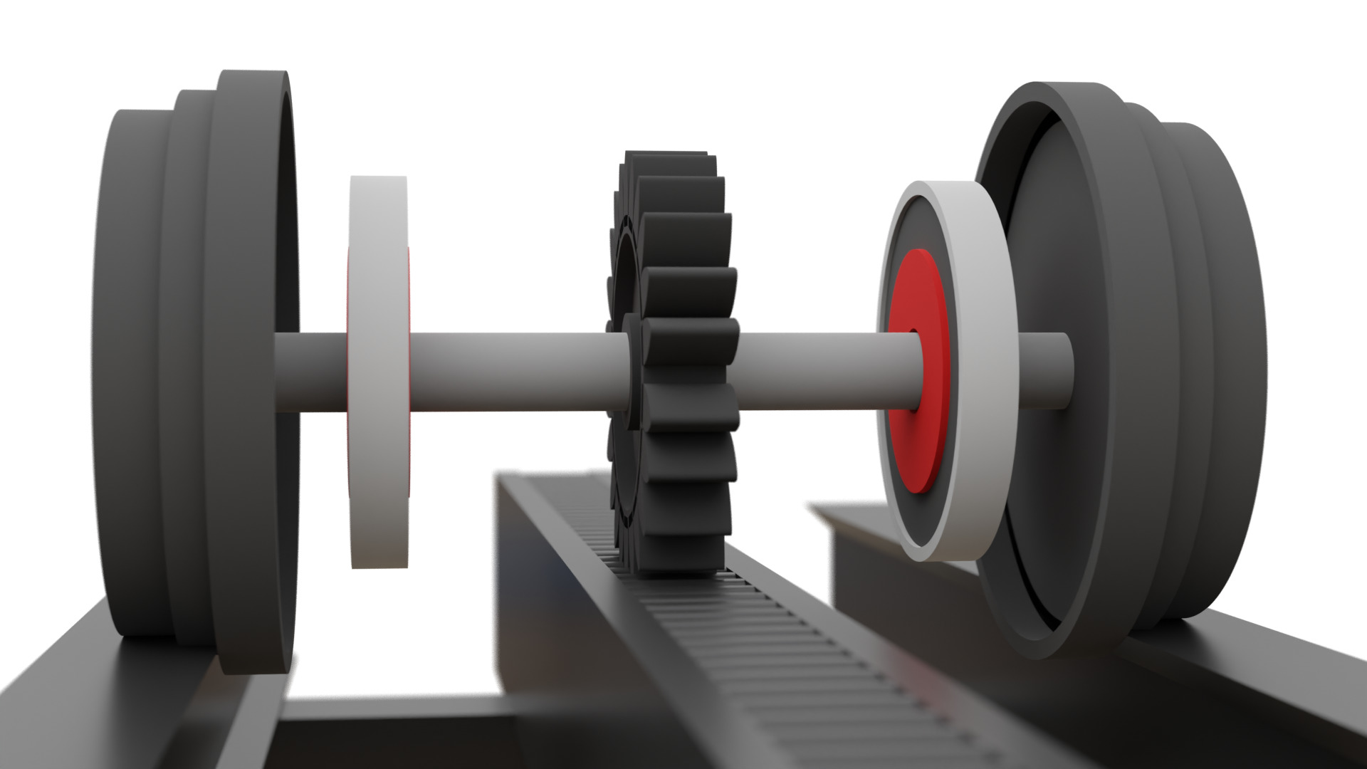 Cog Railroad System Free 3D model_2