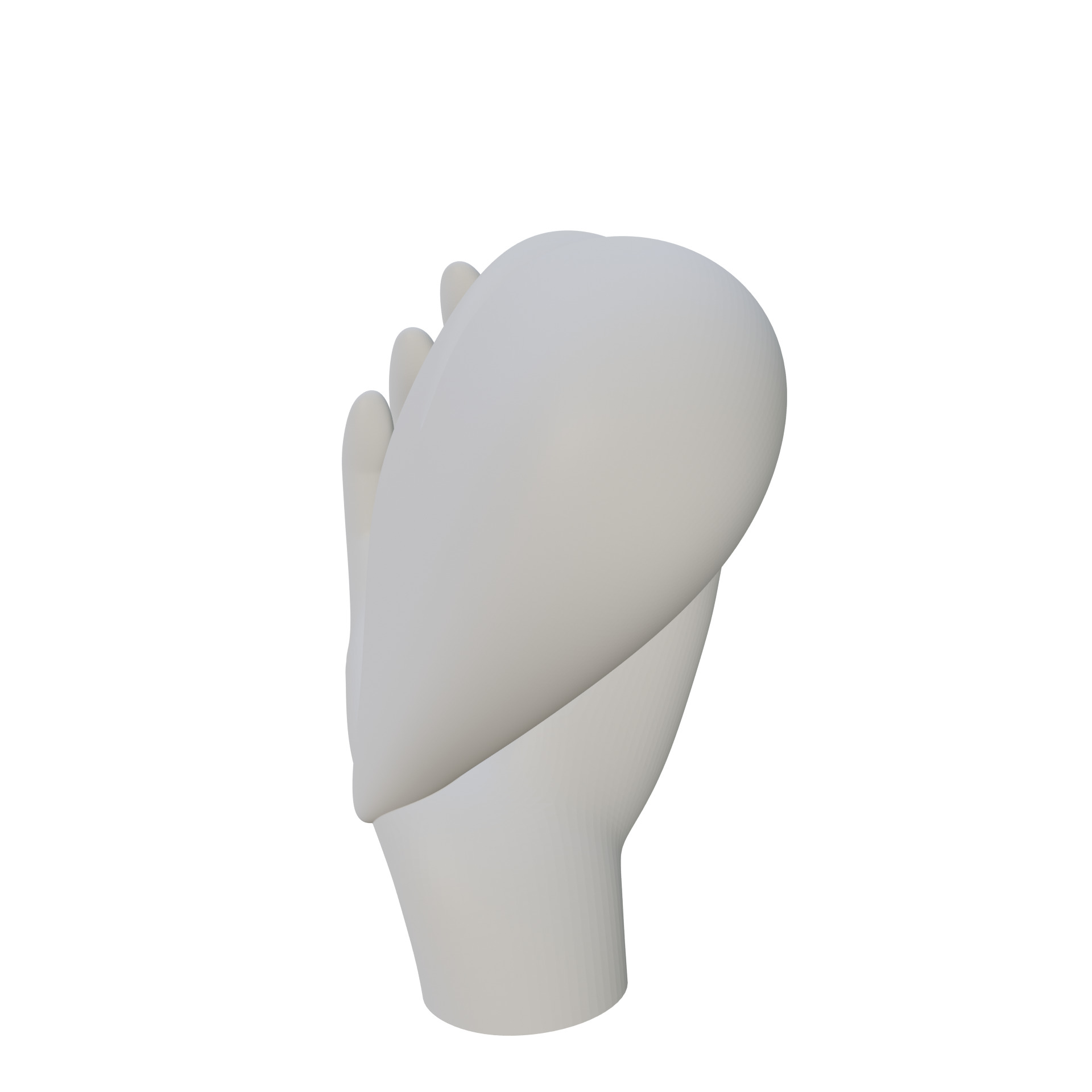 Hand Holding Heart 3D print model_3