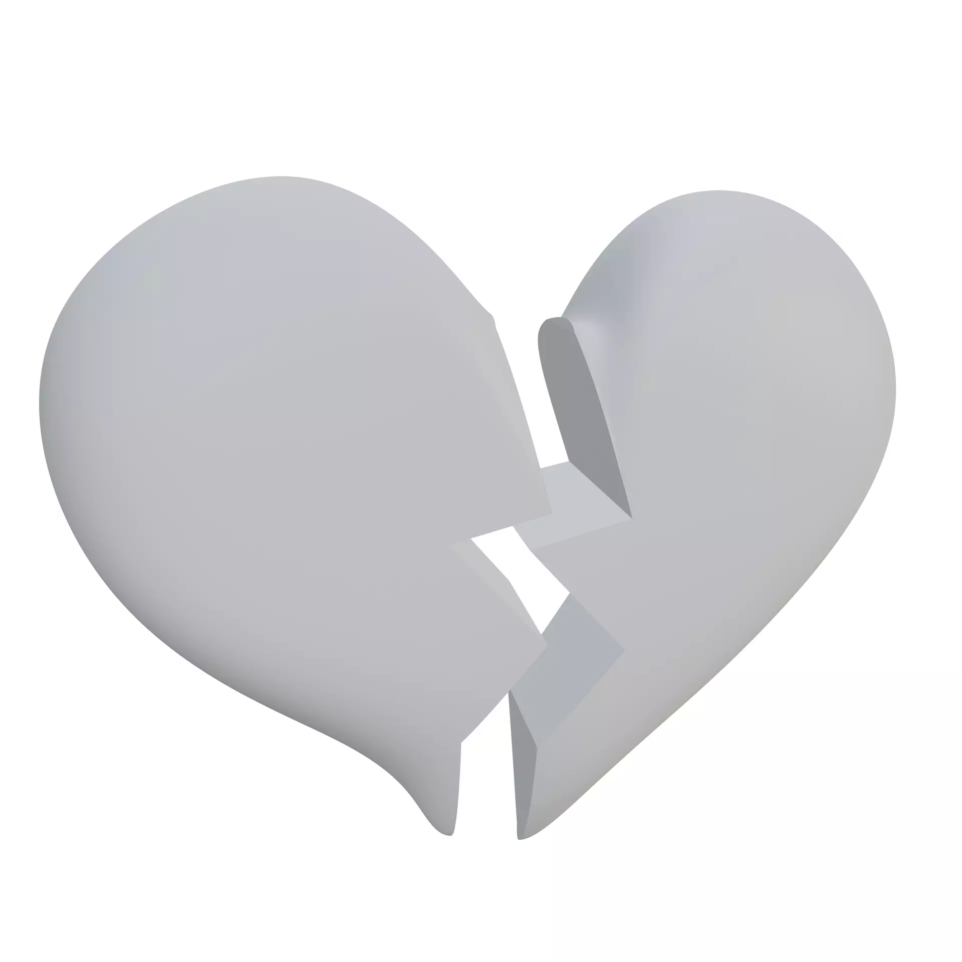 Broken Heart 3D print model