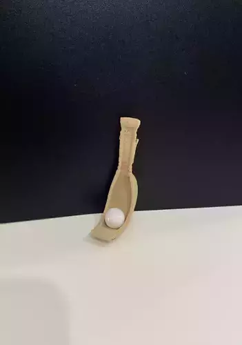 Jai Alai Cesta Mini 3D Model STL  OBJ Files for 3D Printing DIY