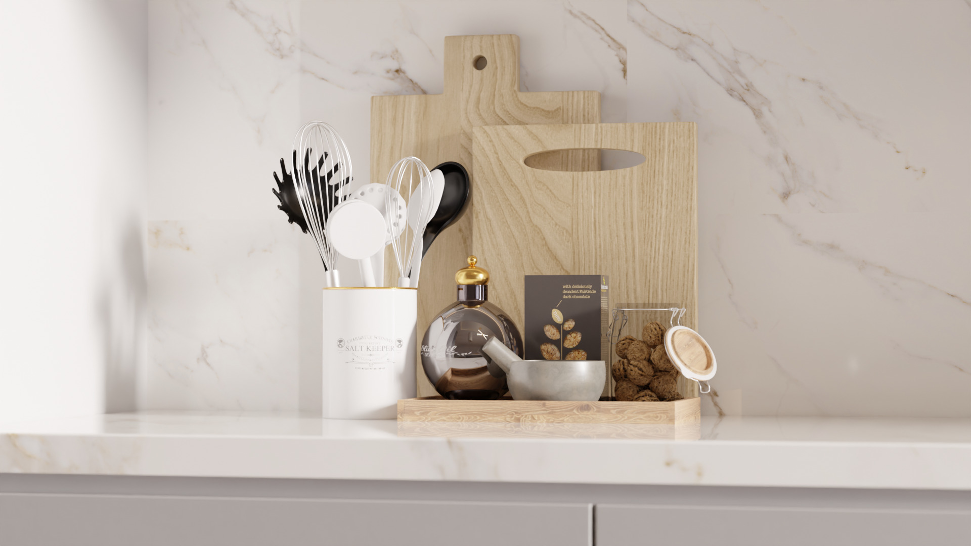 Kitchen Set 001 3D model_2