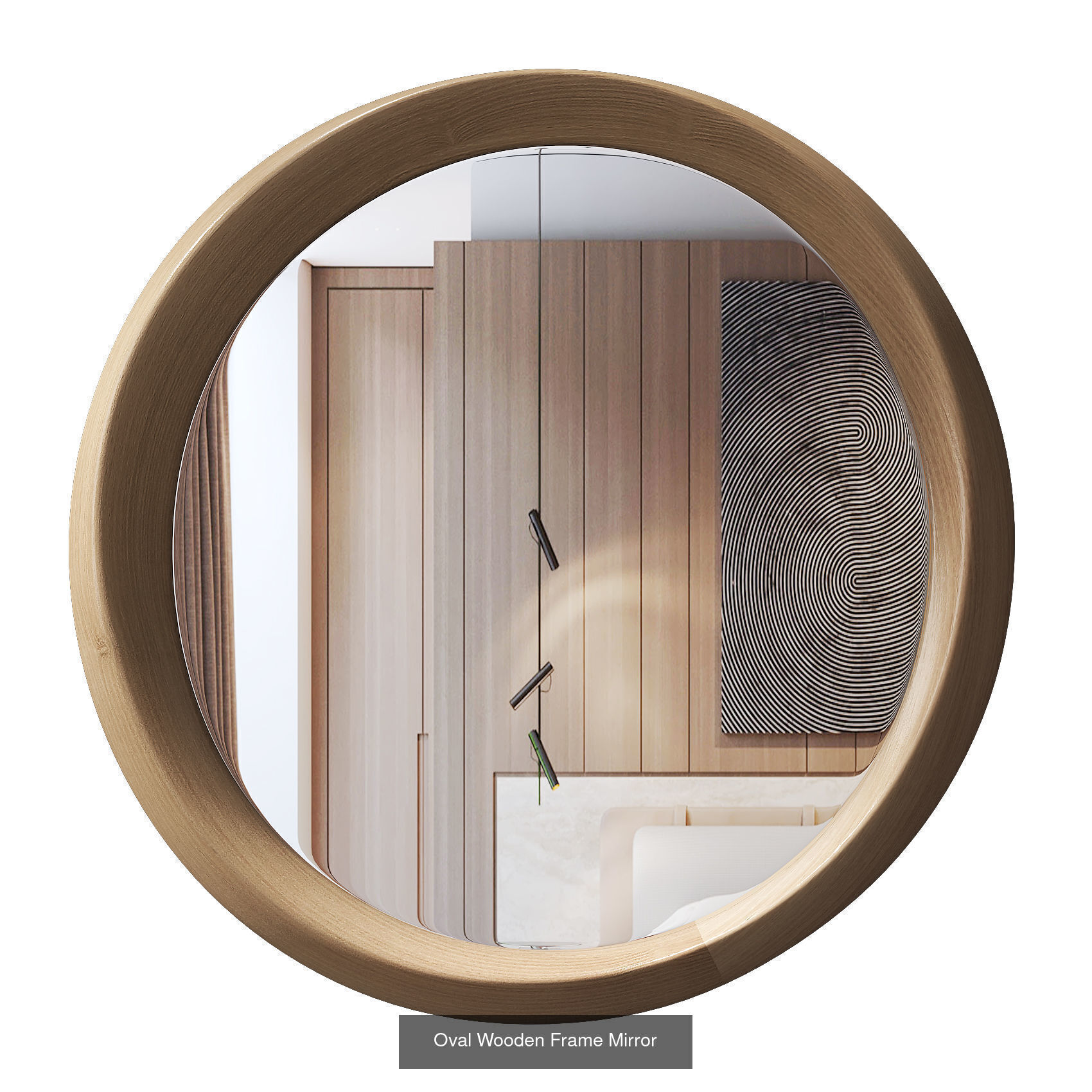 Wall Asymmetric Mirror 3D Model Collection_5