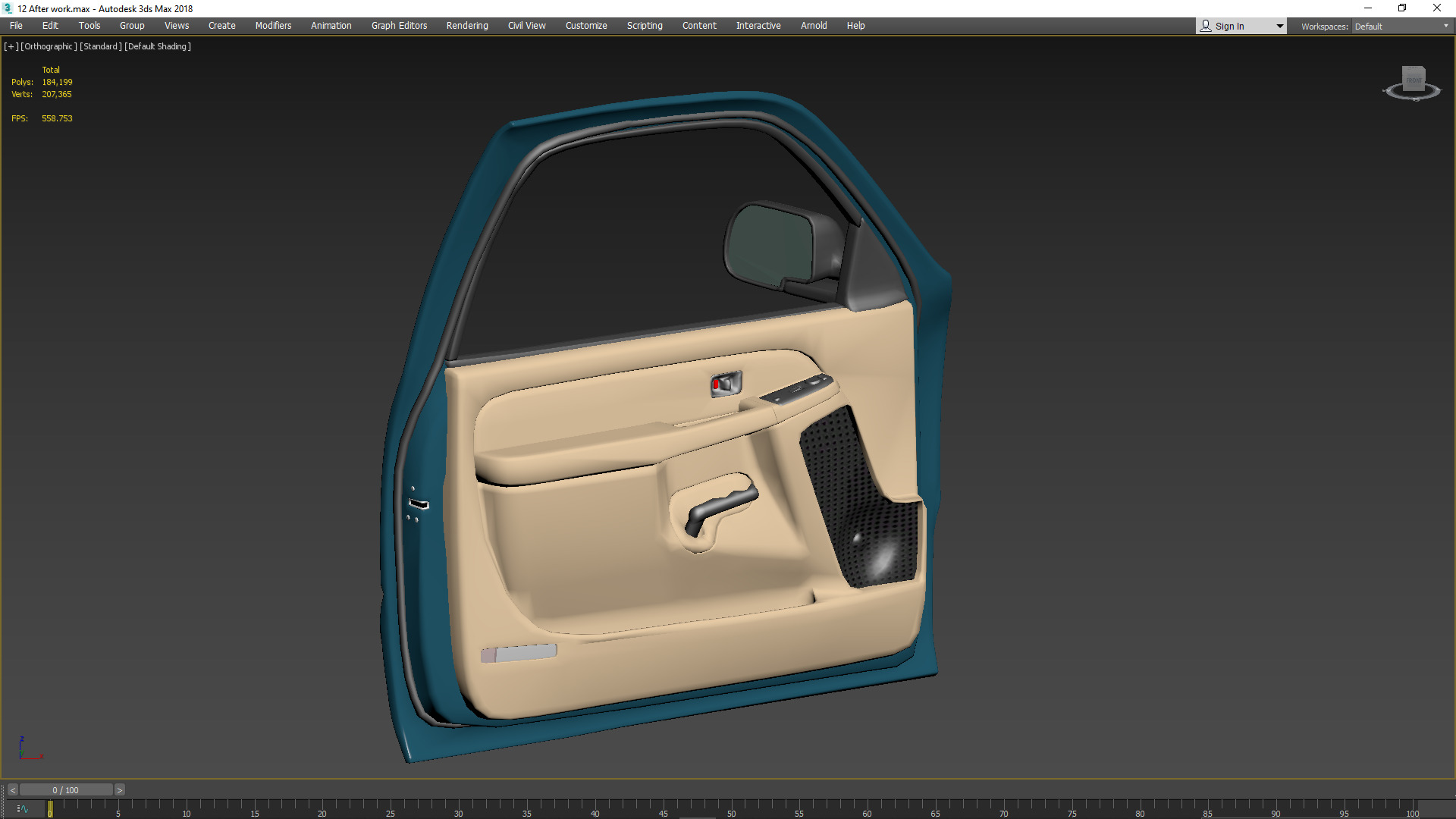 GMC Sierra 2006 Stepside - Bed 3D model_50