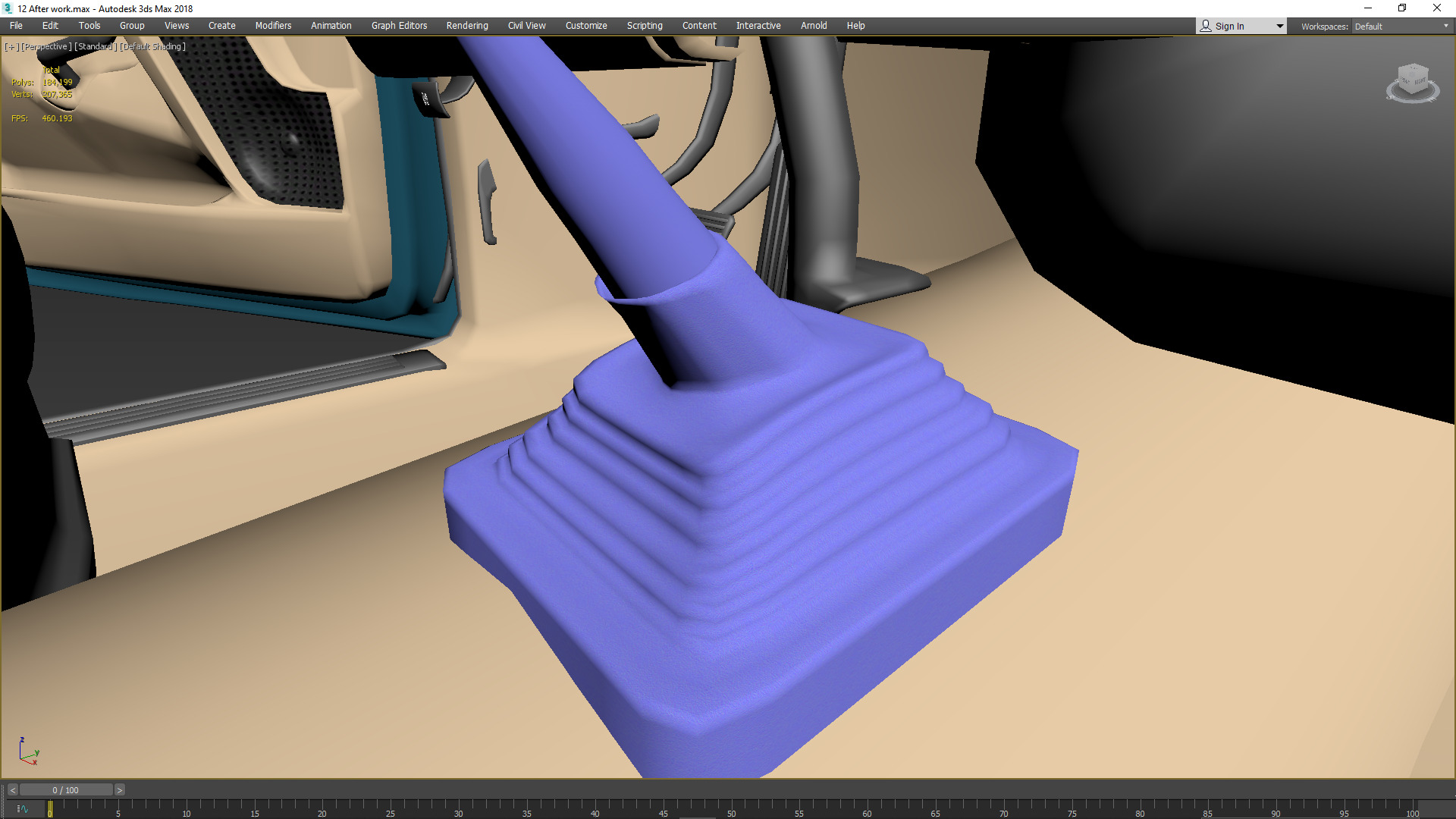 GMC Sierra 2006 Stepside - Bed 3D model_57