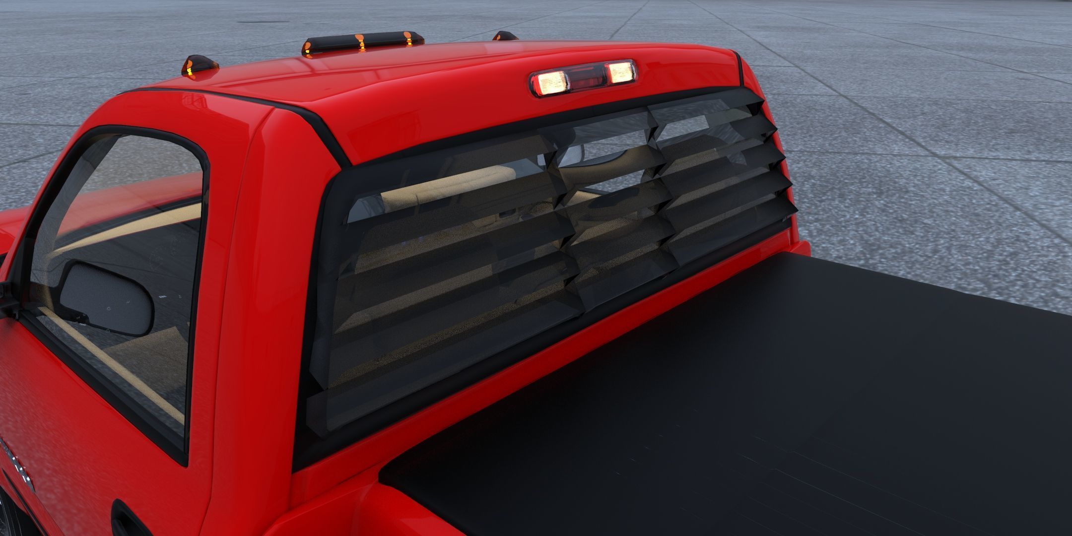 GMC Sierra 2006 Stepside - Bed 3D model_17
