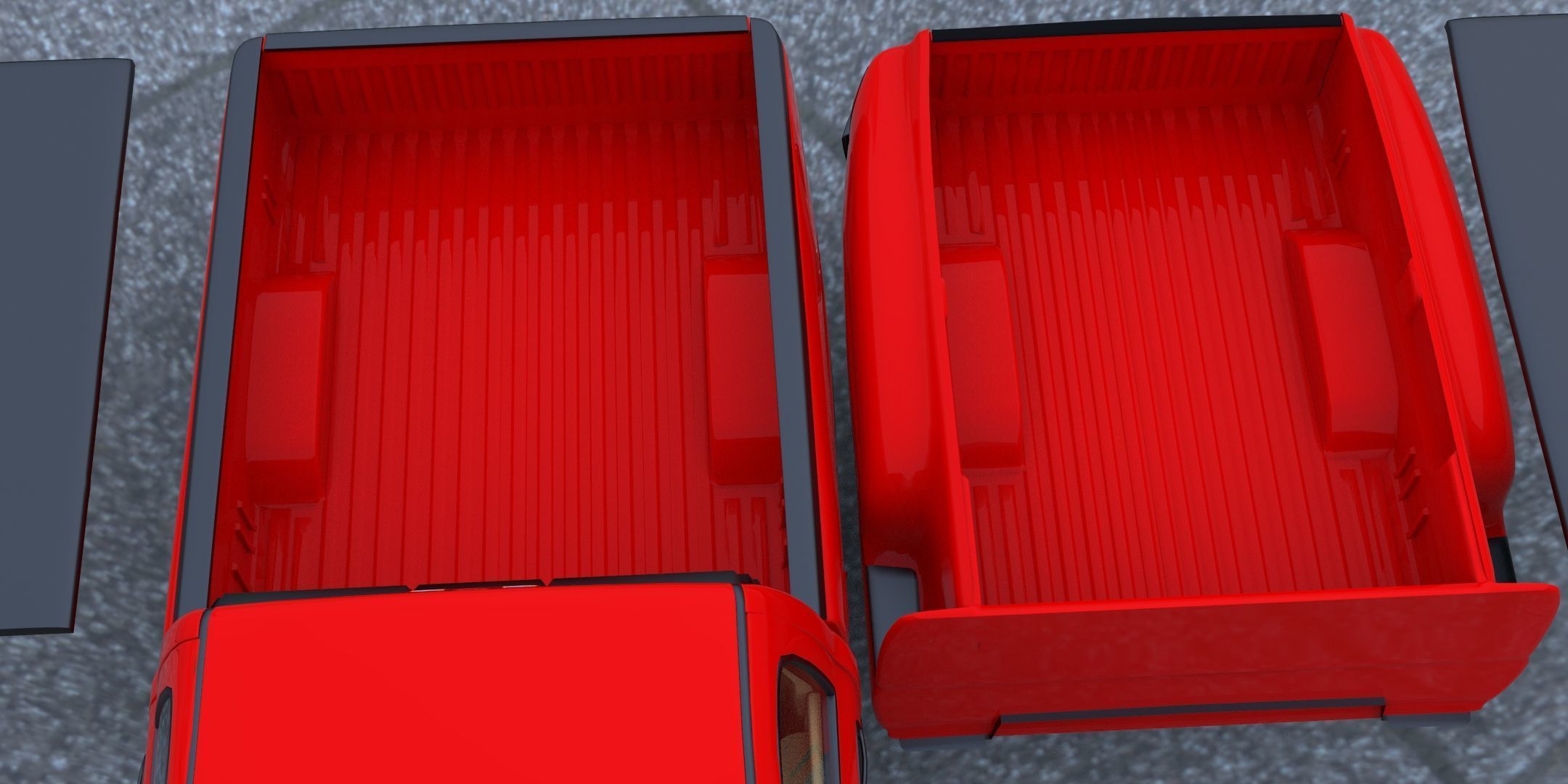 GMC Sierra 2006 Stepside - Bed 3D model_28