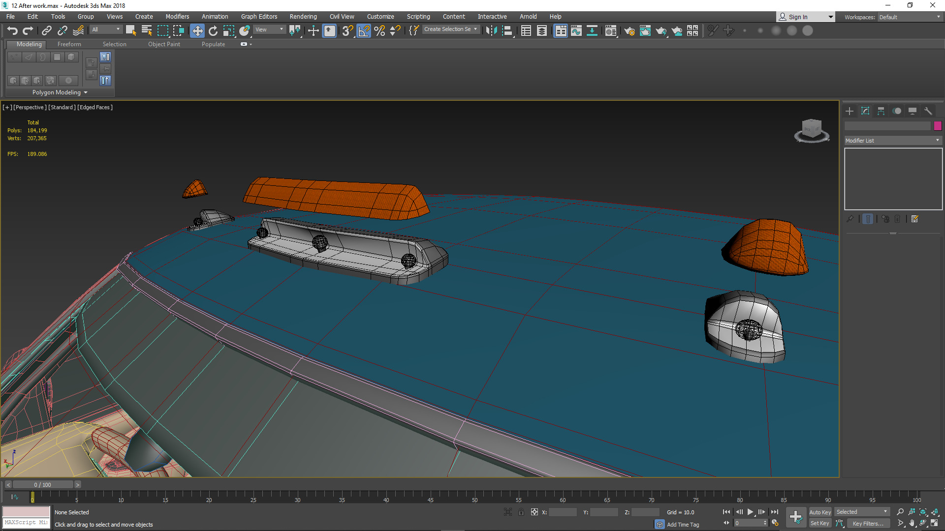 GMC Sierra 2006 Stepside - Bed 3D model_67