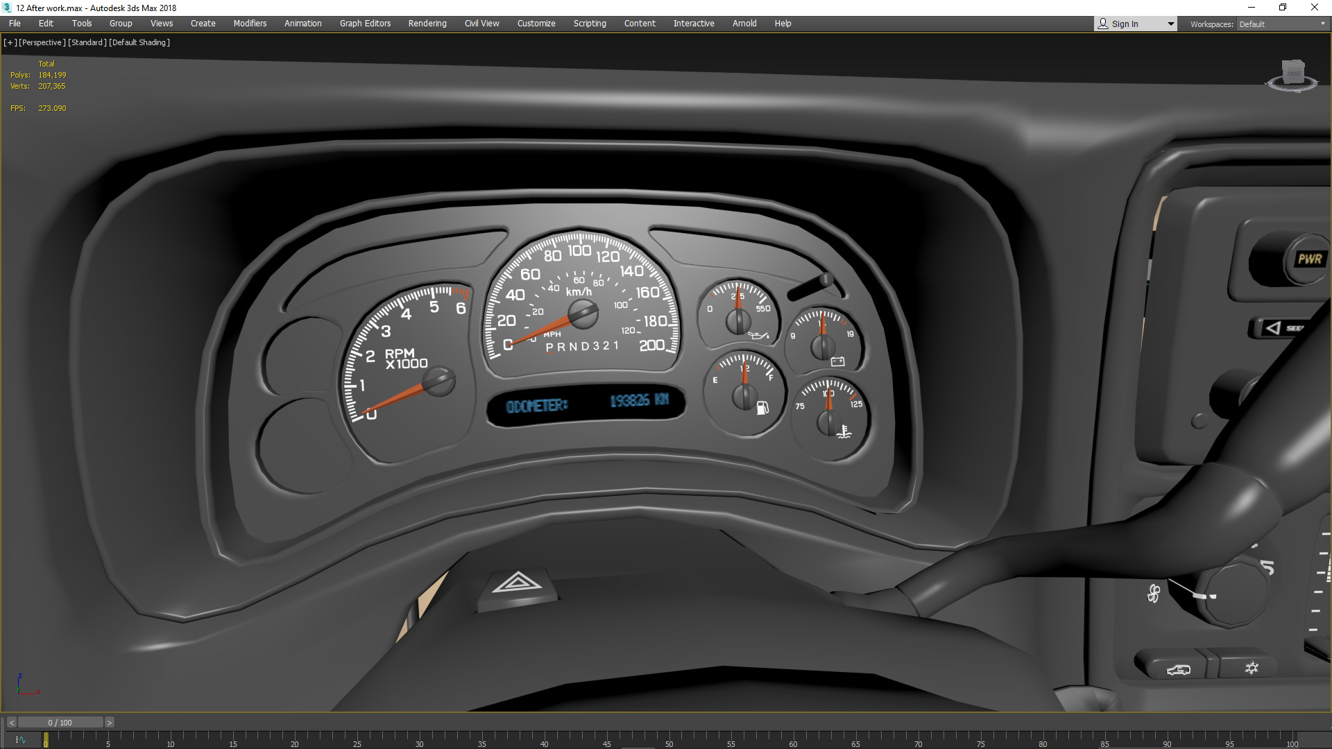 GMC Sierra 2006 Stepside - Bed 3D model_55