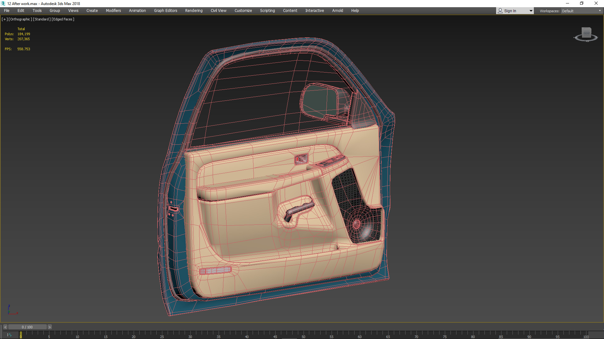 GMC Sierra 2006 Stepside - Bed 3D model_51