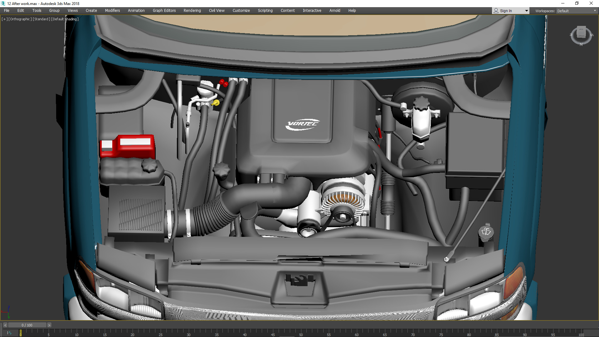 GMC Sierra 2006 Stepside - Bed 3D model_70