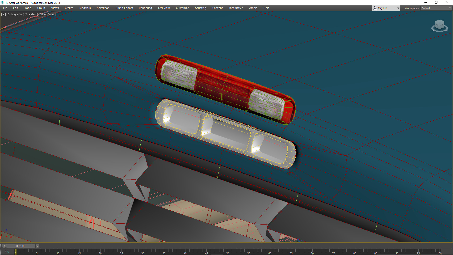 GMC Sierra 2006 Stepside - Bed 3D model_76