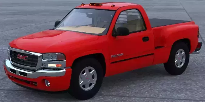GMC Sierra 2006 Stepside - Bed 3D model