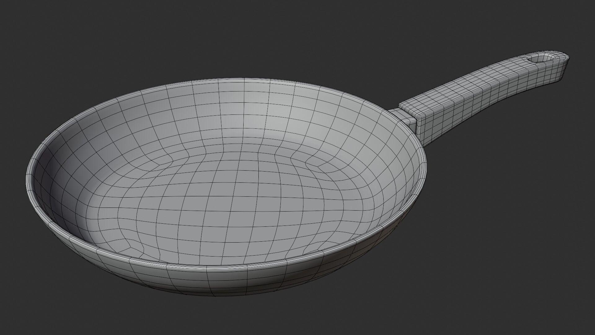 Nonstick pan Free 3D model_1