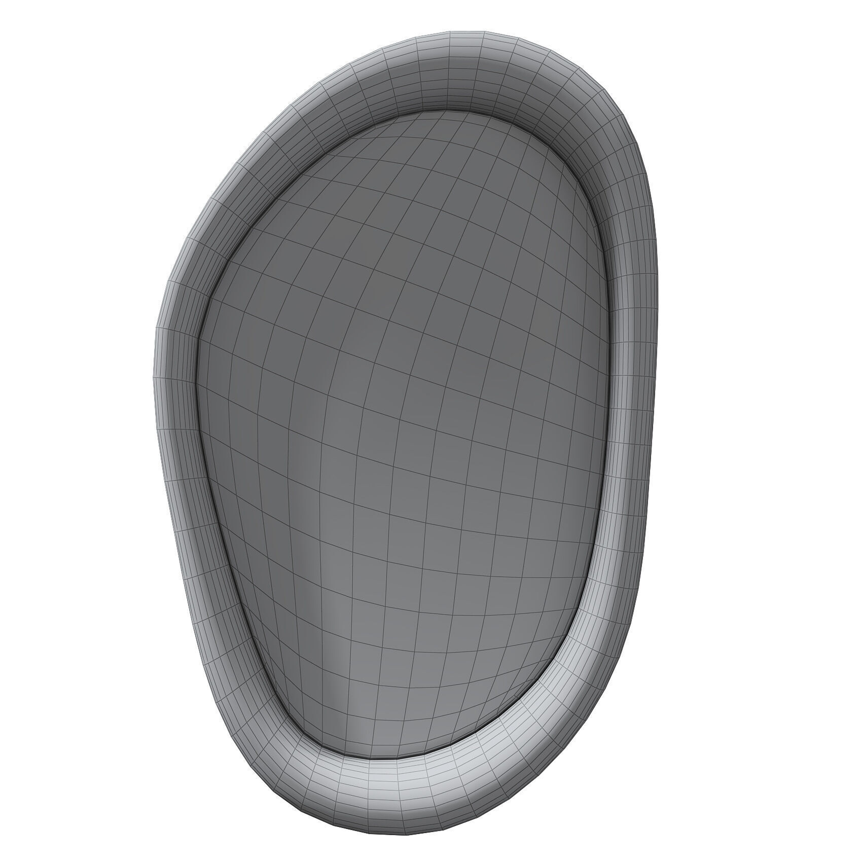 Asymmetric Mirror HM Low-poly 3D model_1