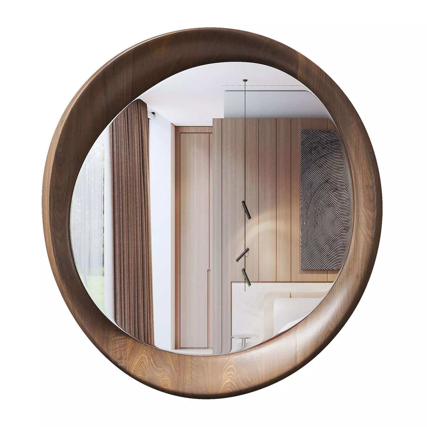Asymmetric Mirror Low-poly 3D model