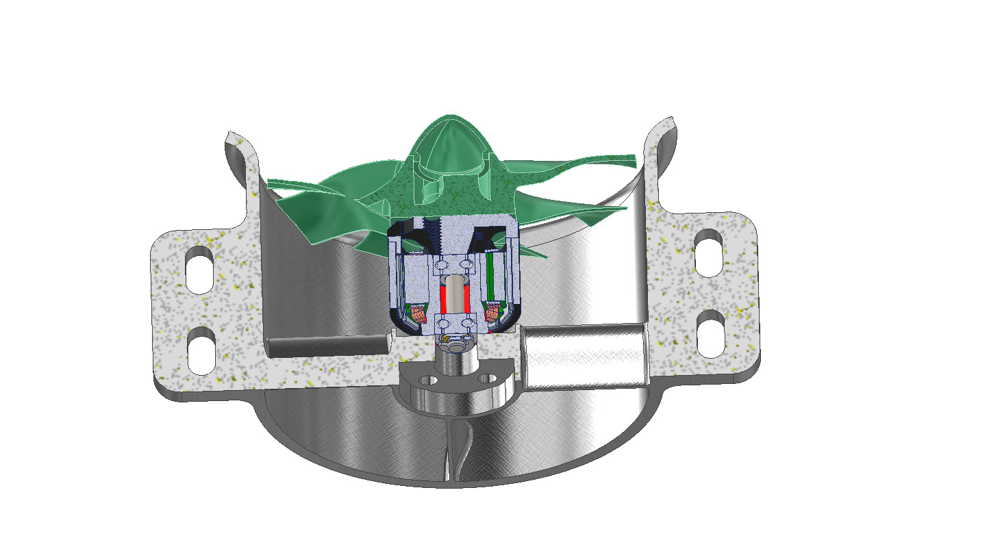 40mm miniature duct 3D print model_3