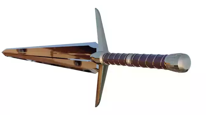Medieval Long Sword 3D model