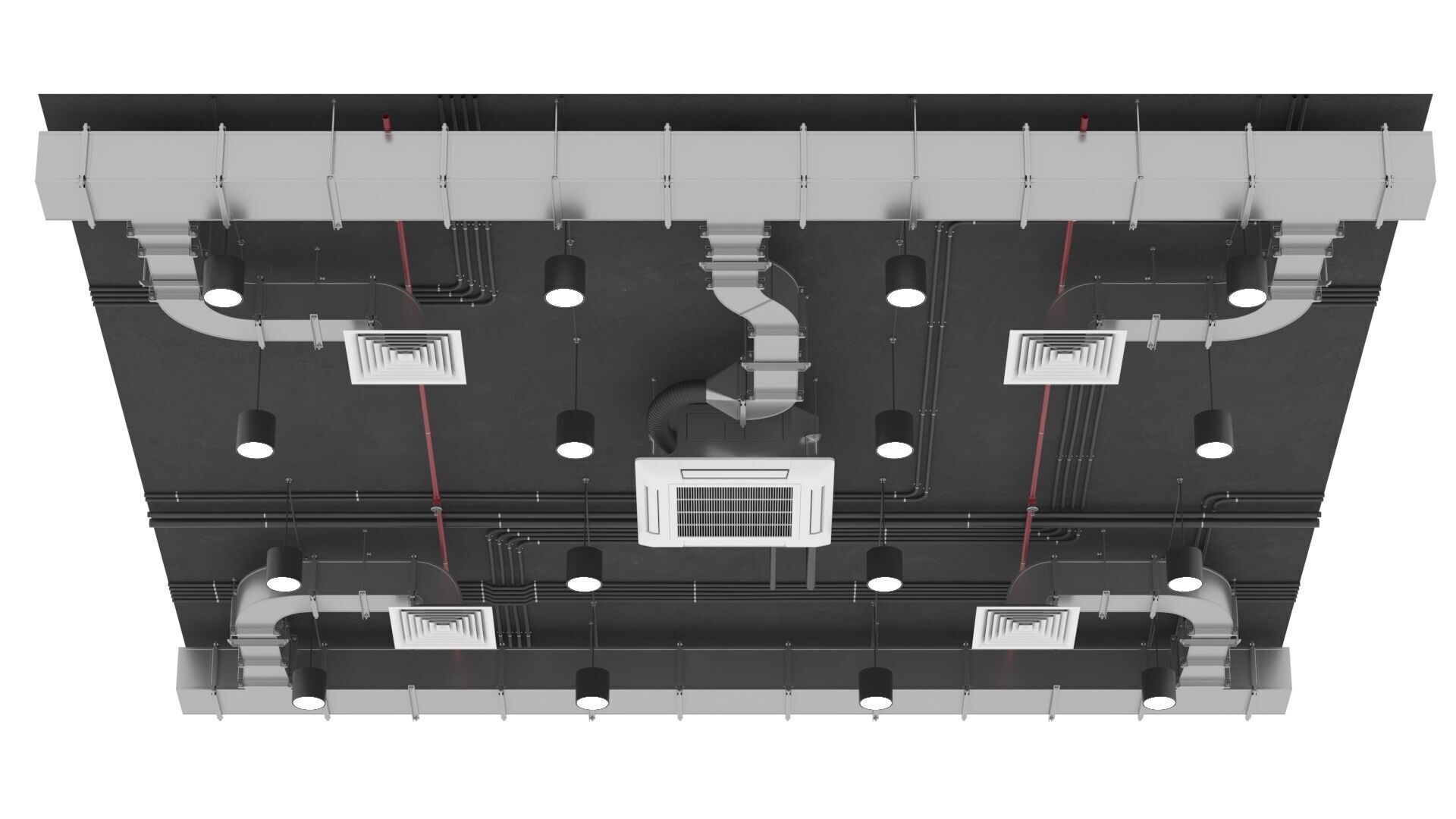 Ventilation System 3D model_4