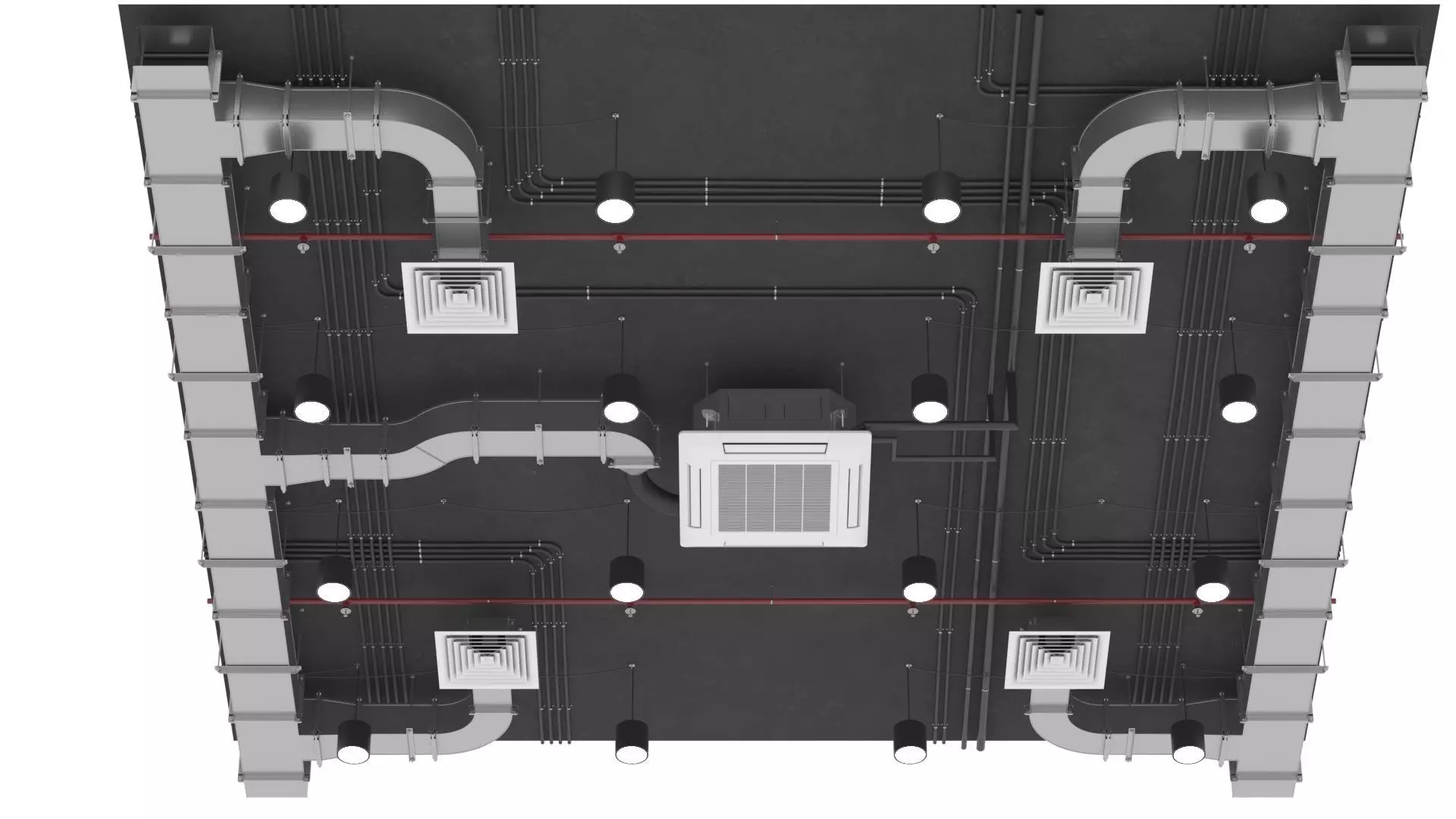 Ventilation System 3D model_0