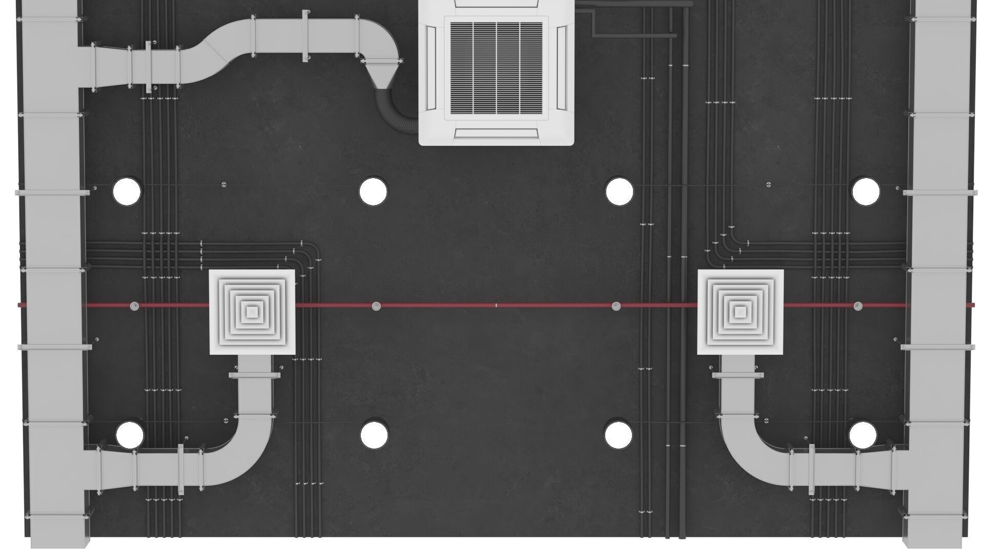 Ventilation System 3D model_2
