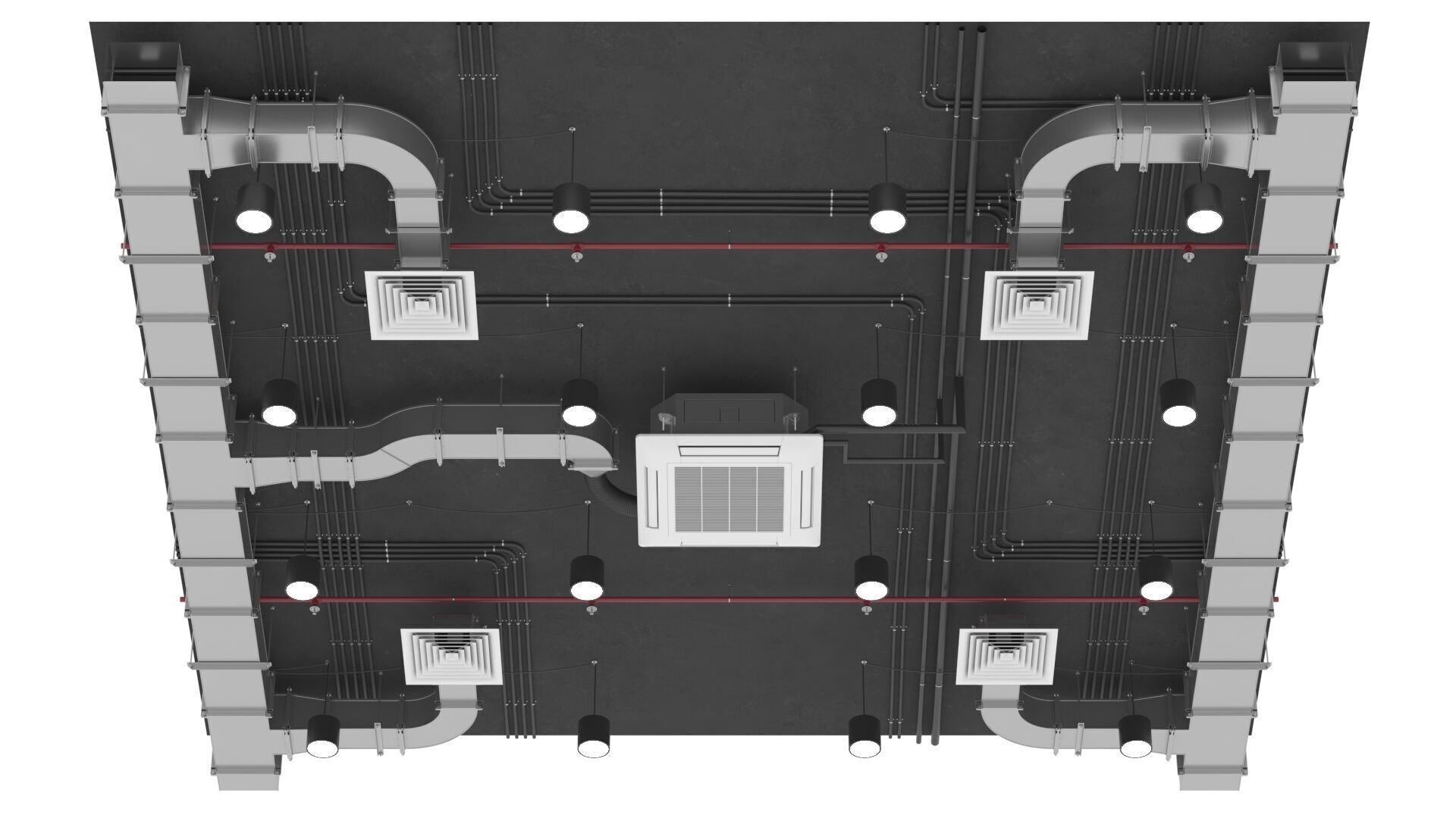 Ventilation System 3D model_8