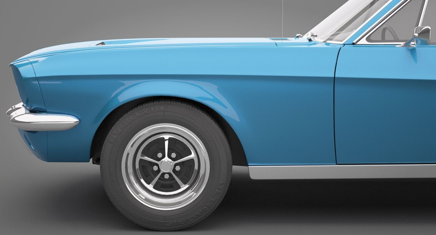 Generic Old Car 02 3D model_14