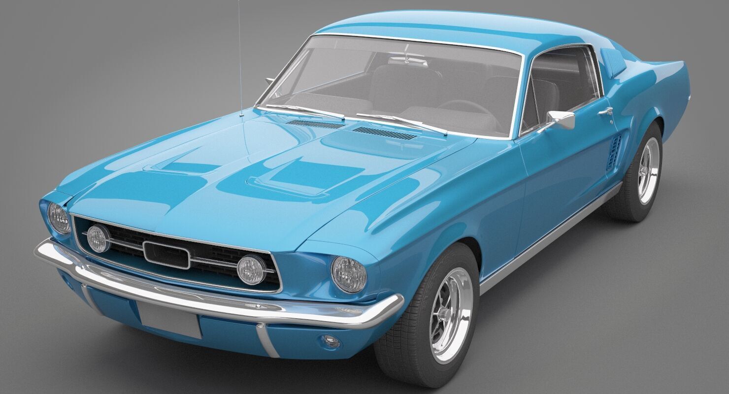 Generic Old Car 02 3D model_16