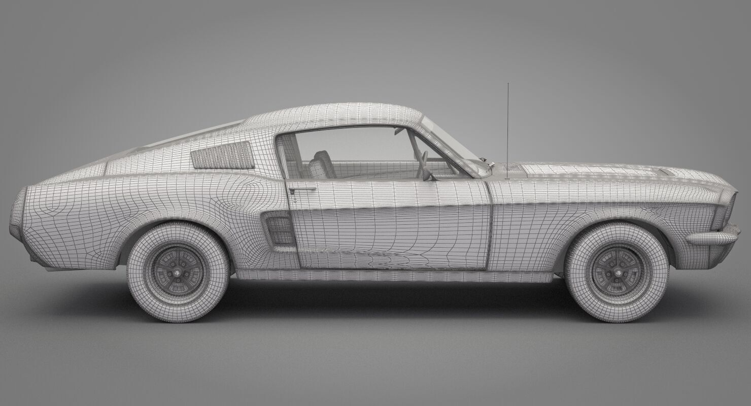 Generic Old Car 02 3D model_24