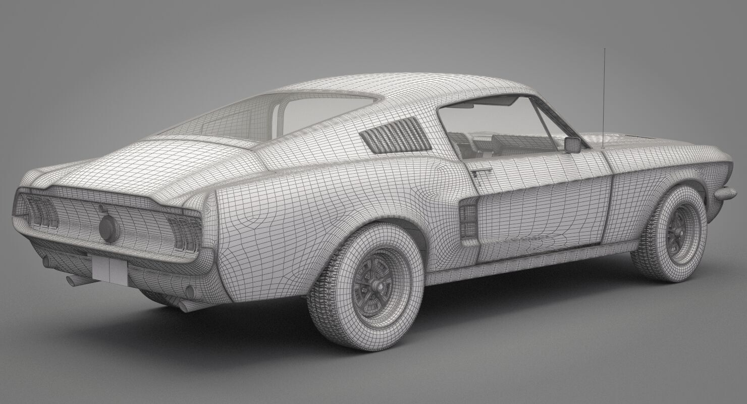 Generic Old Car 02 3D model_20