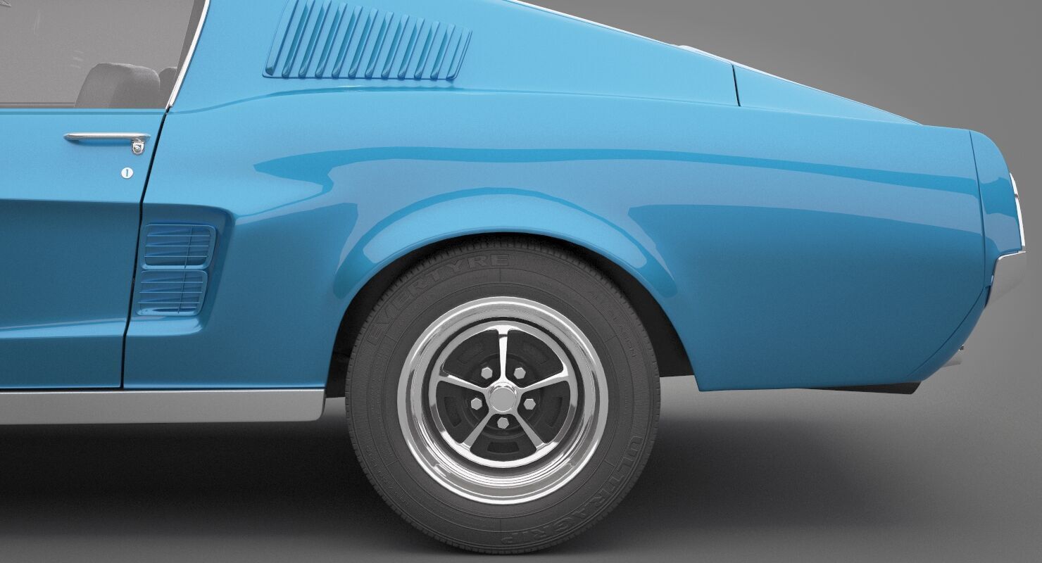 Generic Old Car 02 3D model_15