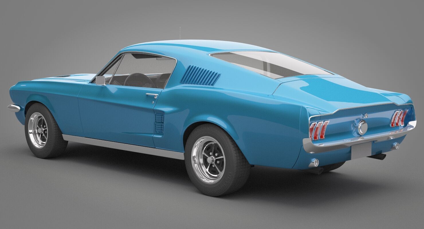 Generic Old Car 02 3D model_9