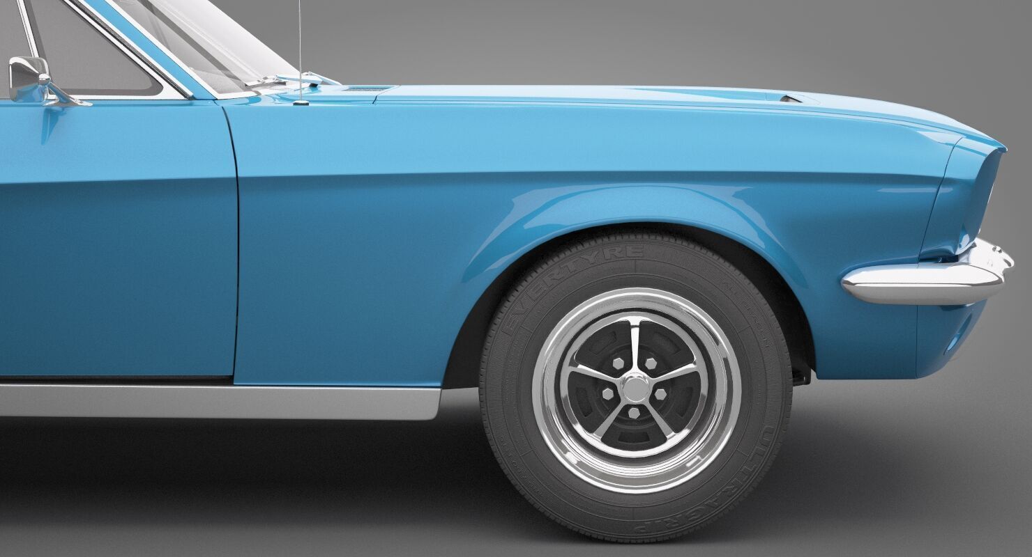 Generic Old Car 02 3D model_12