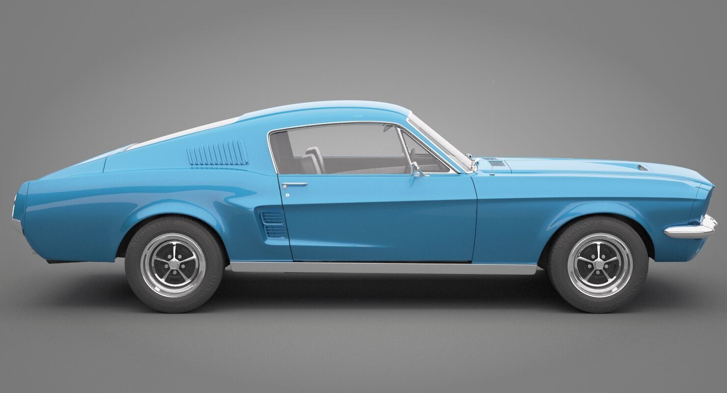 Generic Old Car 02 3D model_6