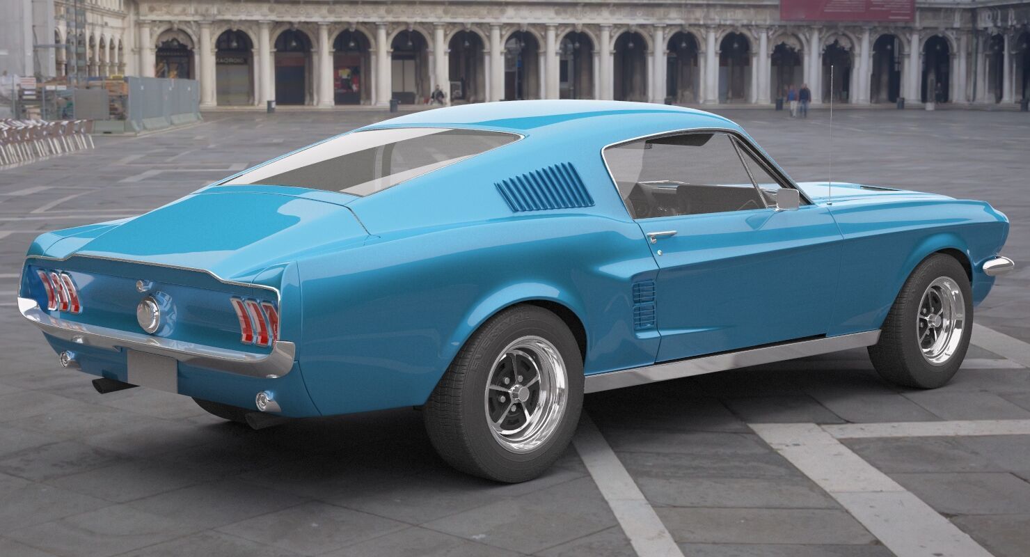 Generic Old Car 02 3D model_3