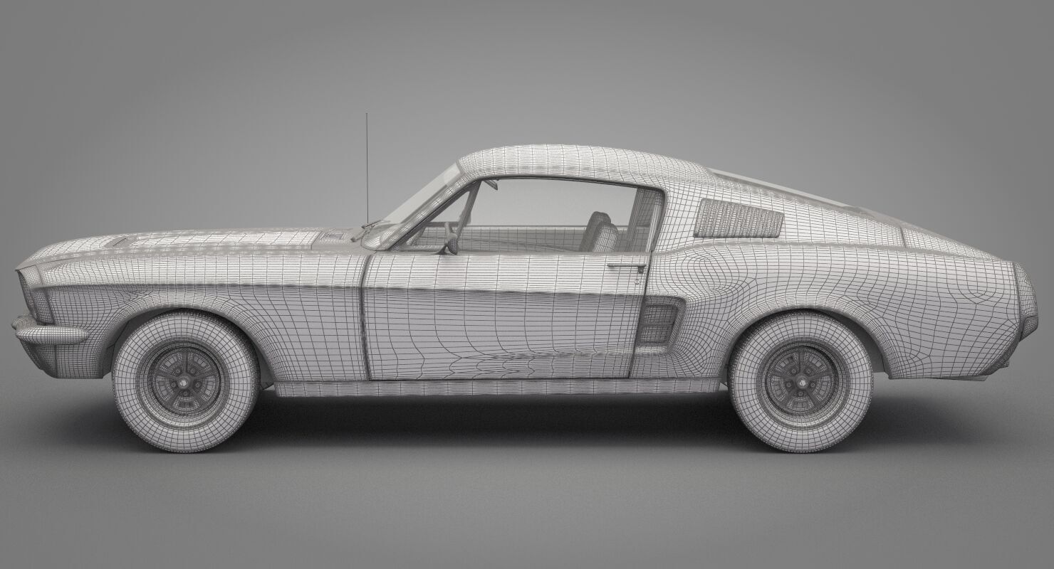 Generic Old Car 02 3D model_25