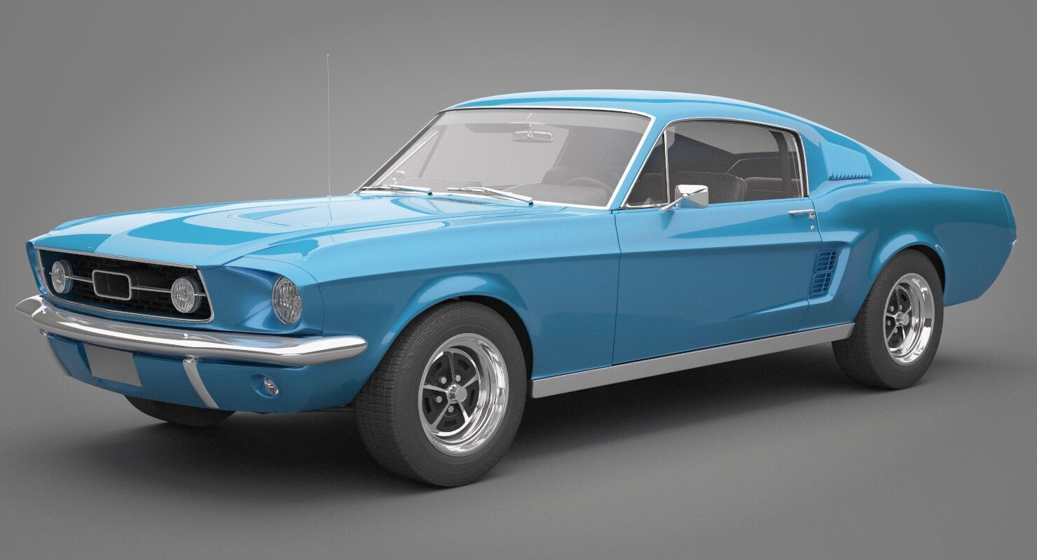 Generic Old Car 02 3D model_11