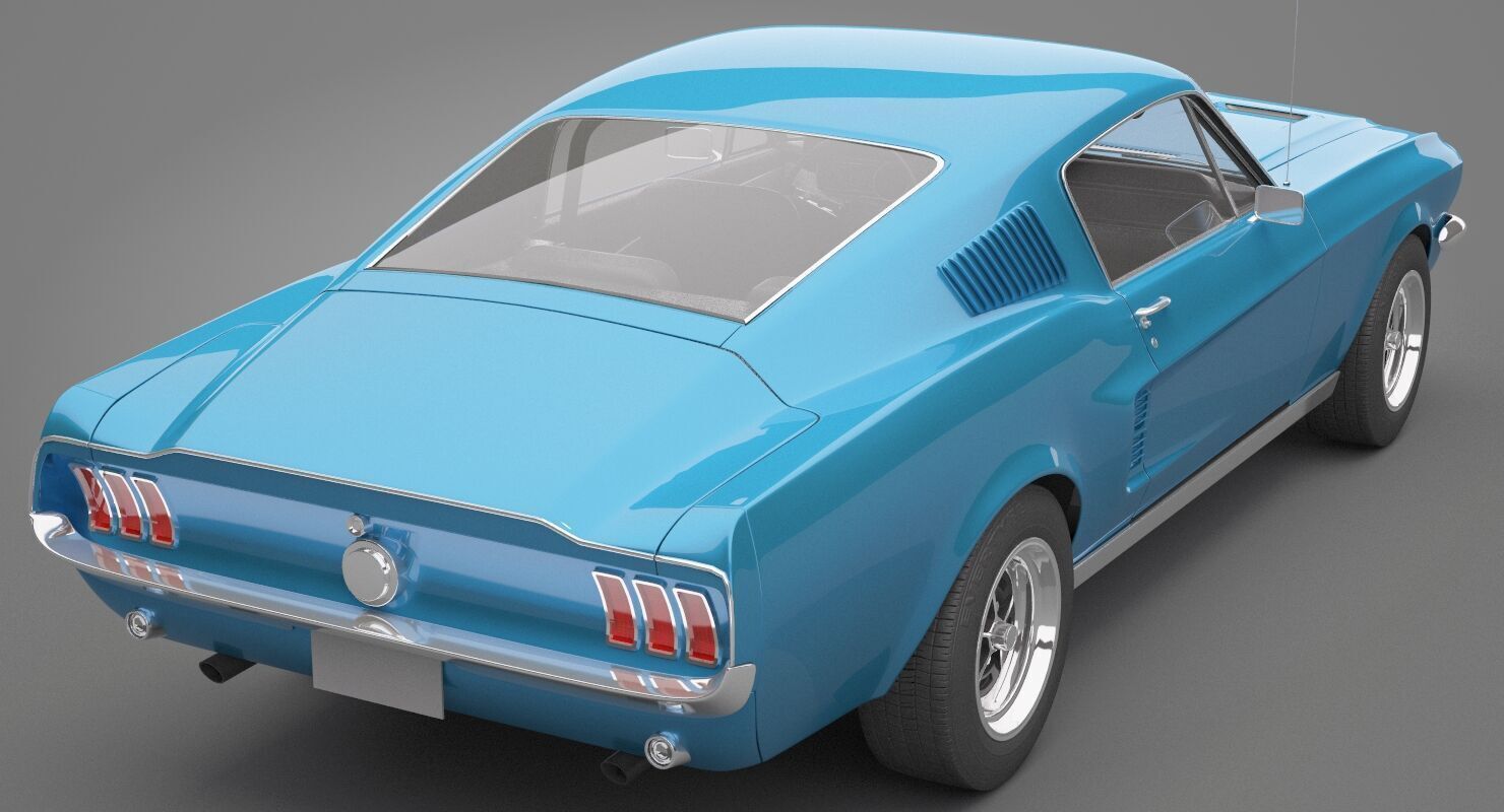 Generic Old Car 02 3D model_17