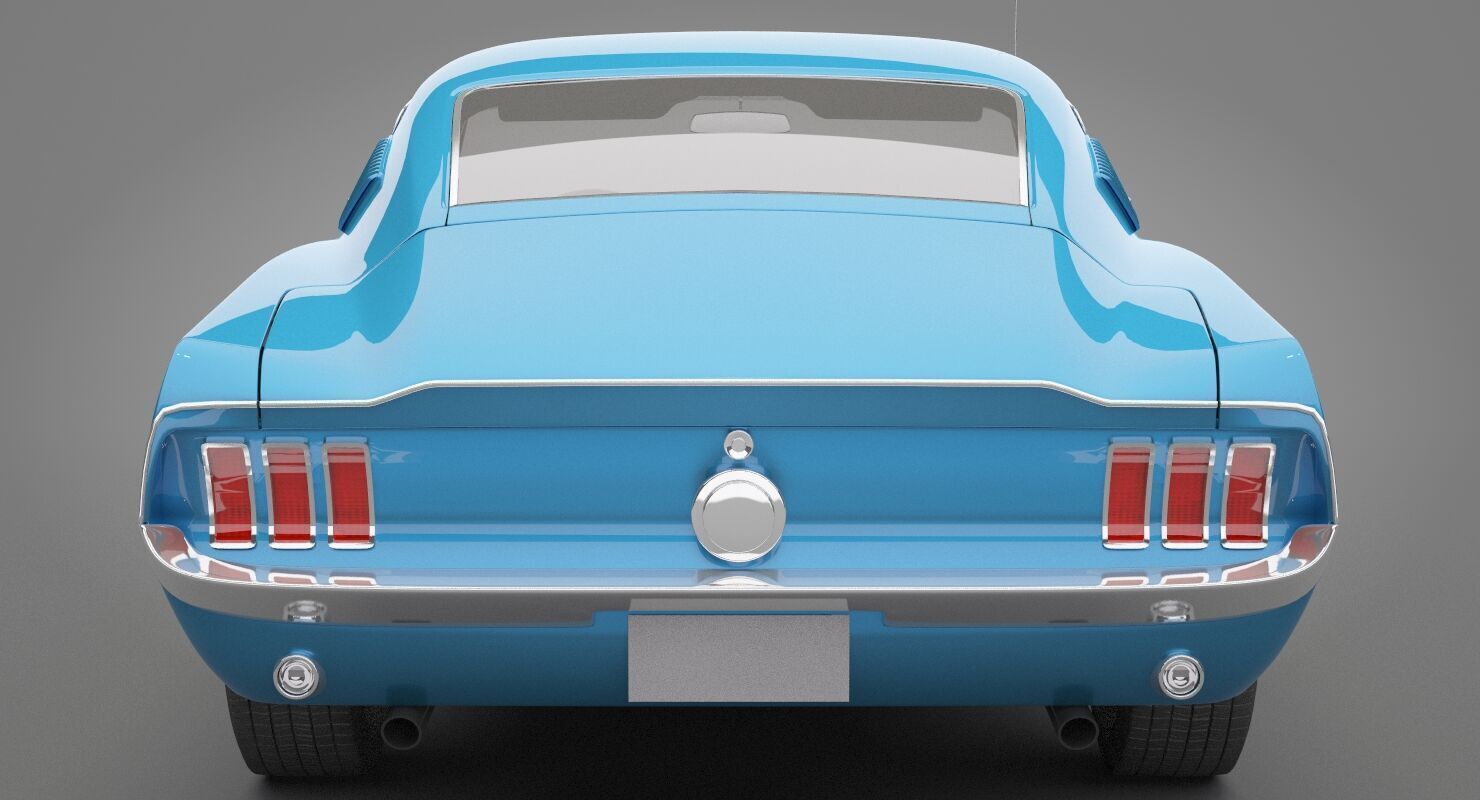 Generic Old Car 02 3D model_8