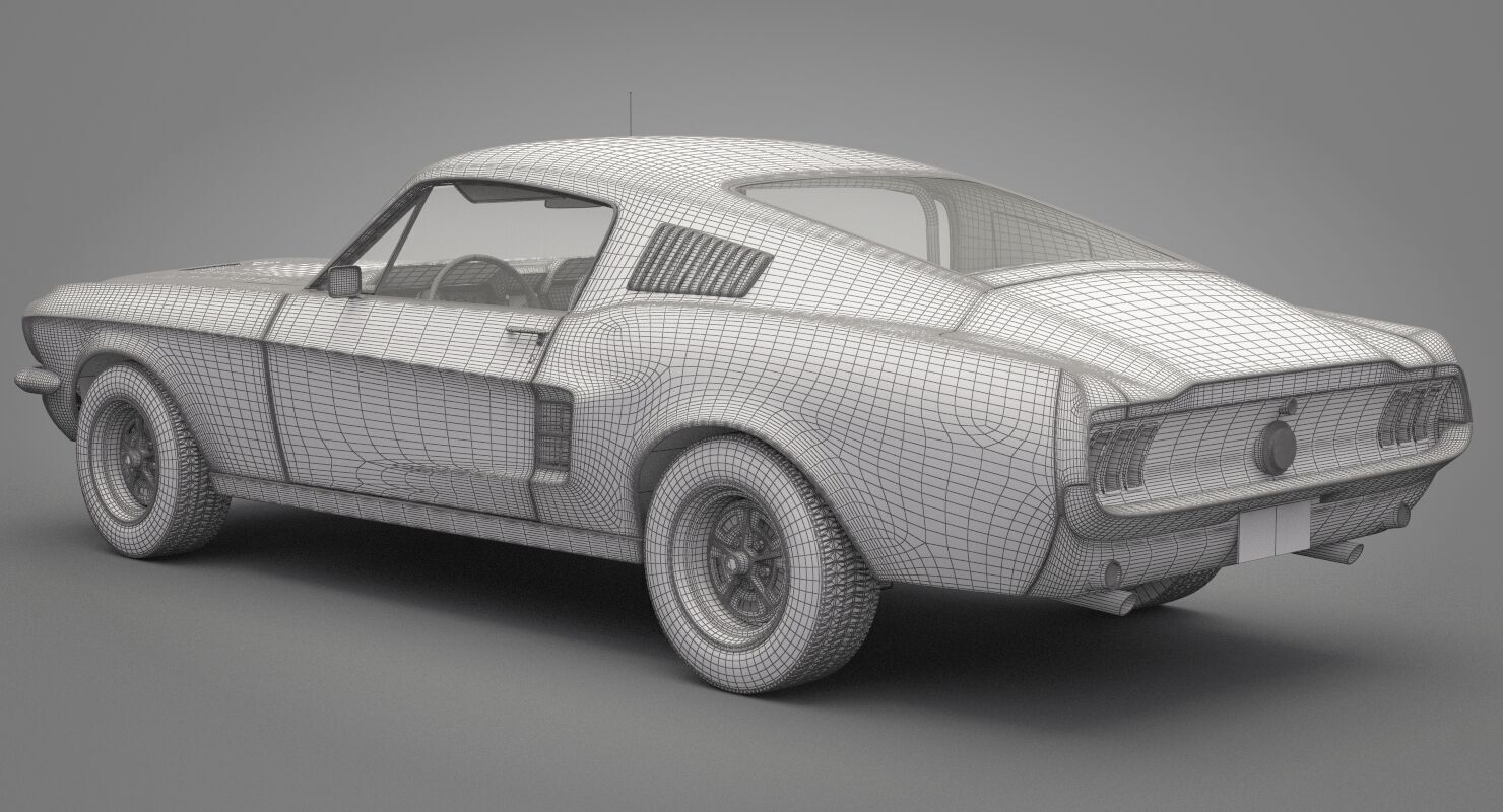 Generic Old Car 02 3D model_21