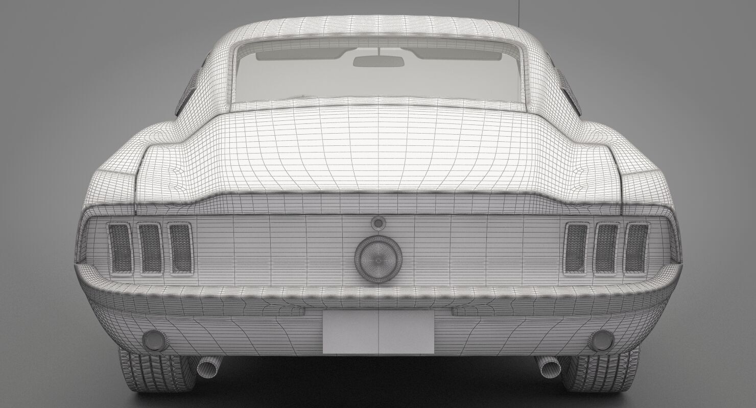 Generic Old Car 02 3D model_23