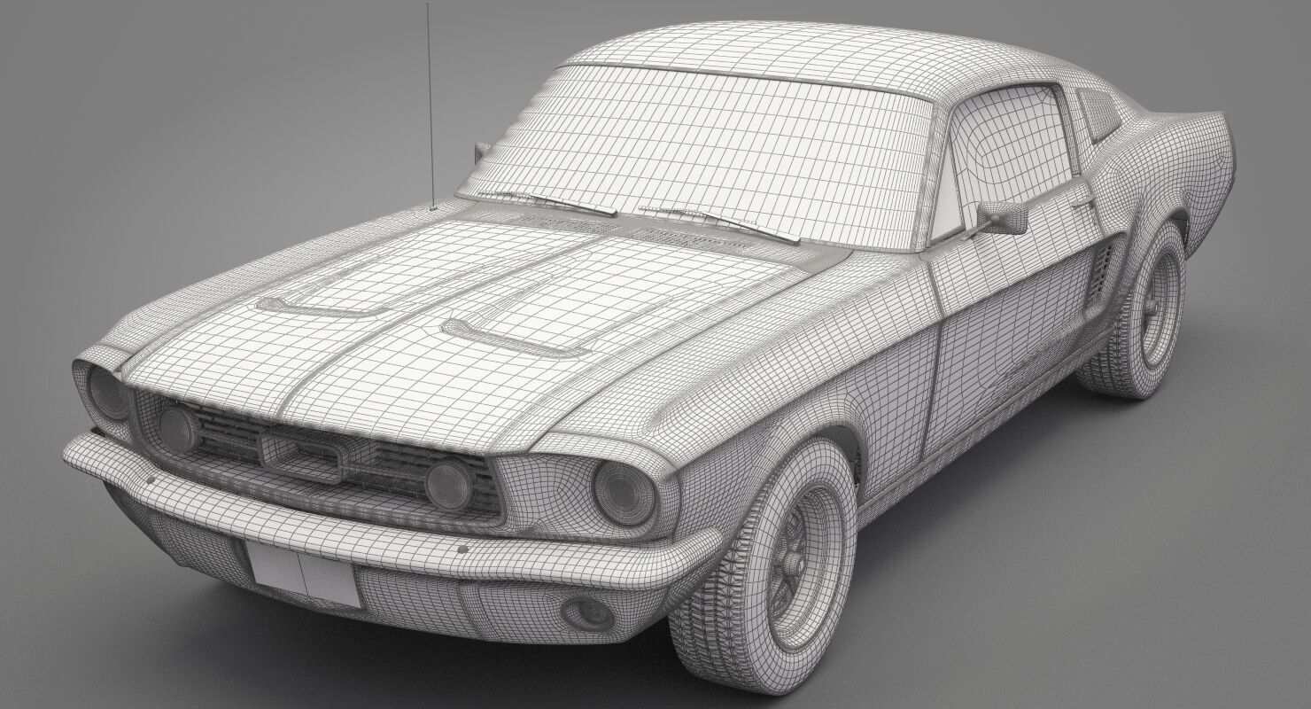 Generic Old Car 02 3D model_26