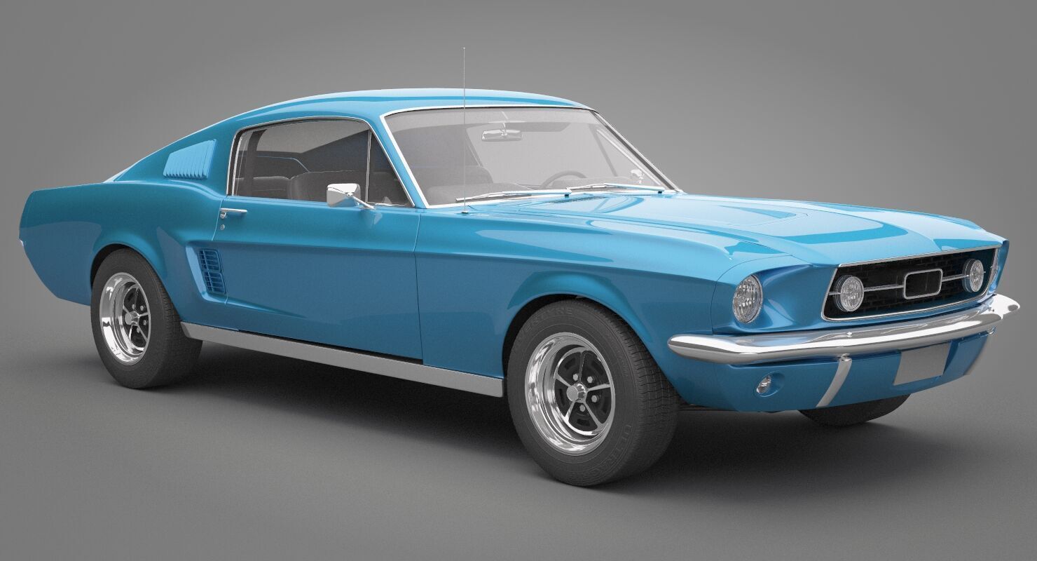 Generic Old Car 02 3D model_5