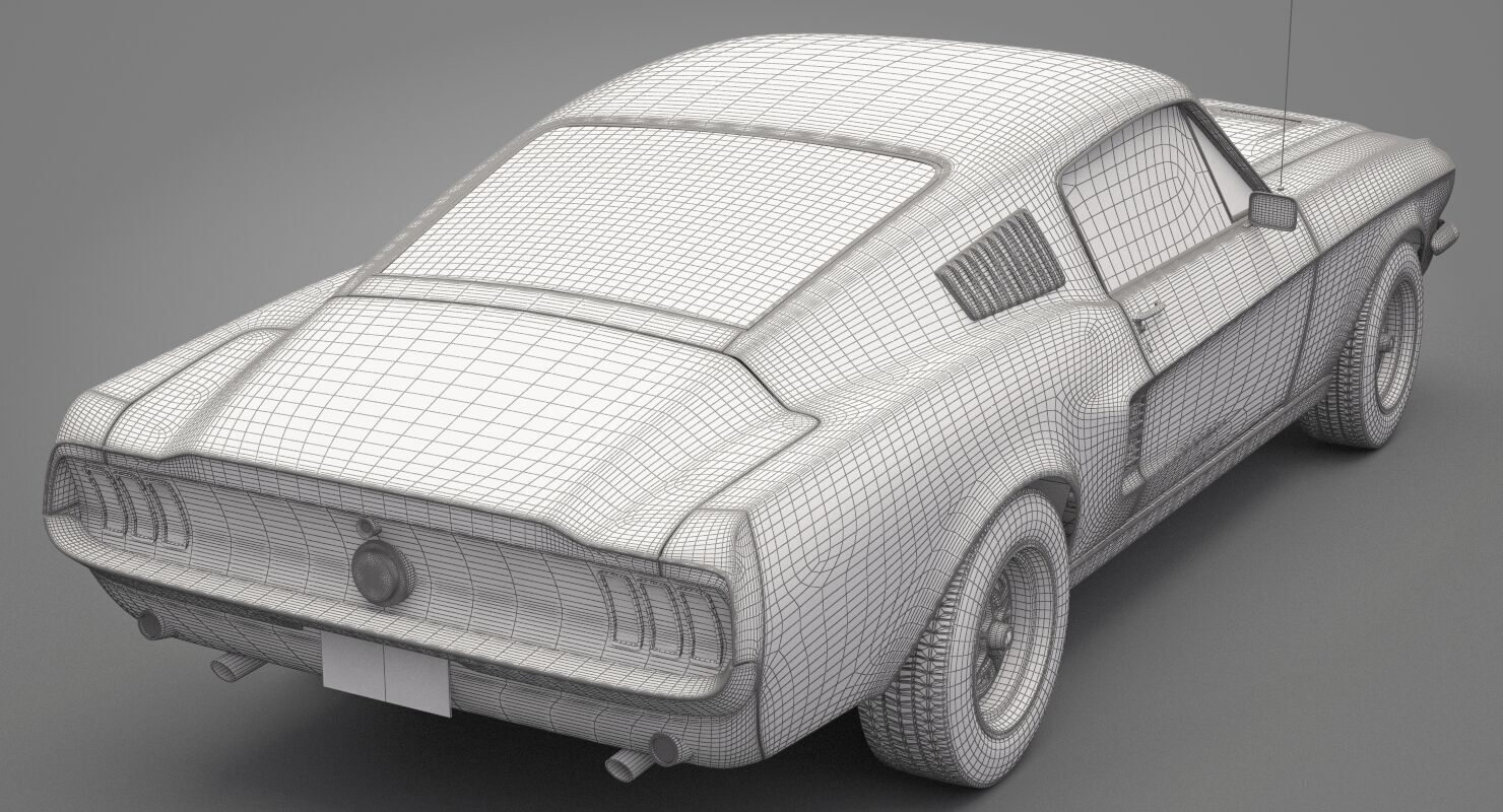Generic Old Car 02 3D model_27