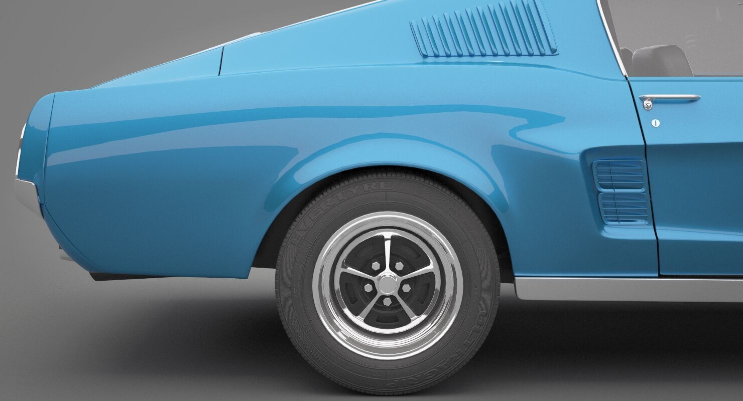 Generic Old Car 02 3D model_13