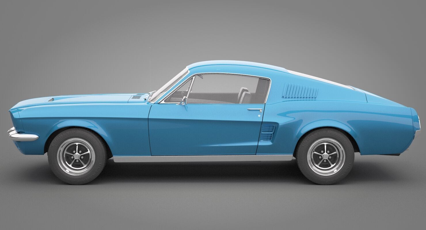 Generic Old Car 02 3D model_10