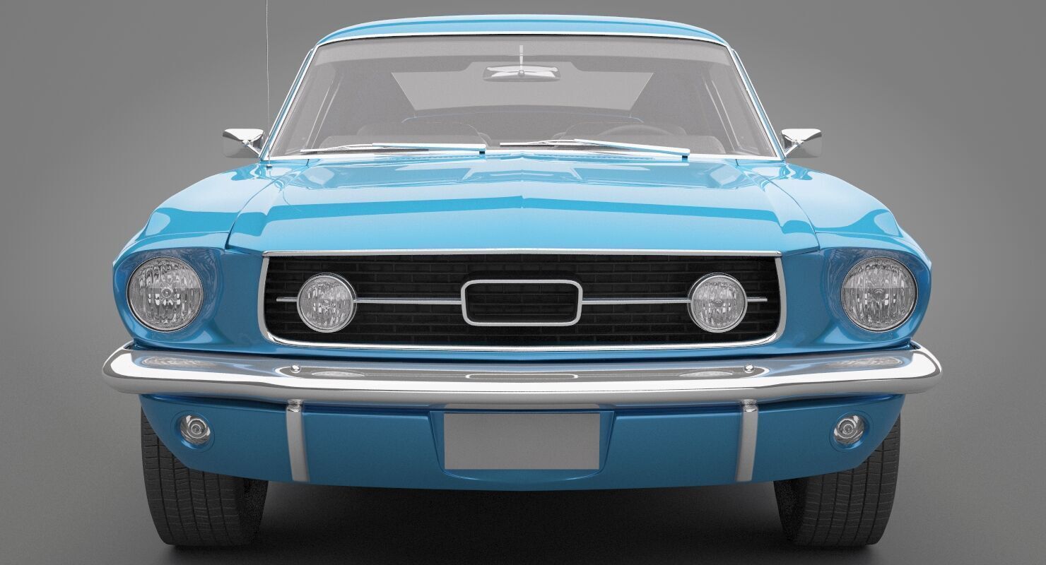 Generic Old Car 02 3D model_4