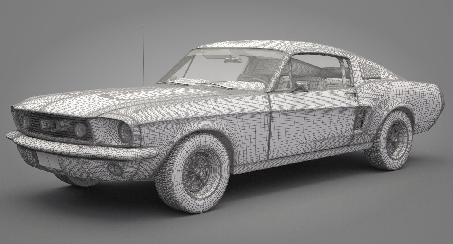 Generic Old Car 02 3D model_18